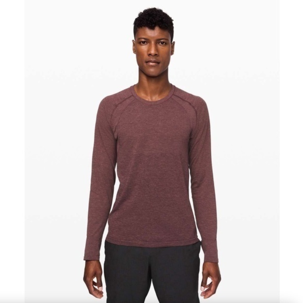 Lululemon Metal Vent Tech Long Sleeve 2.0 Red Dust / Arctic Plum Size XL